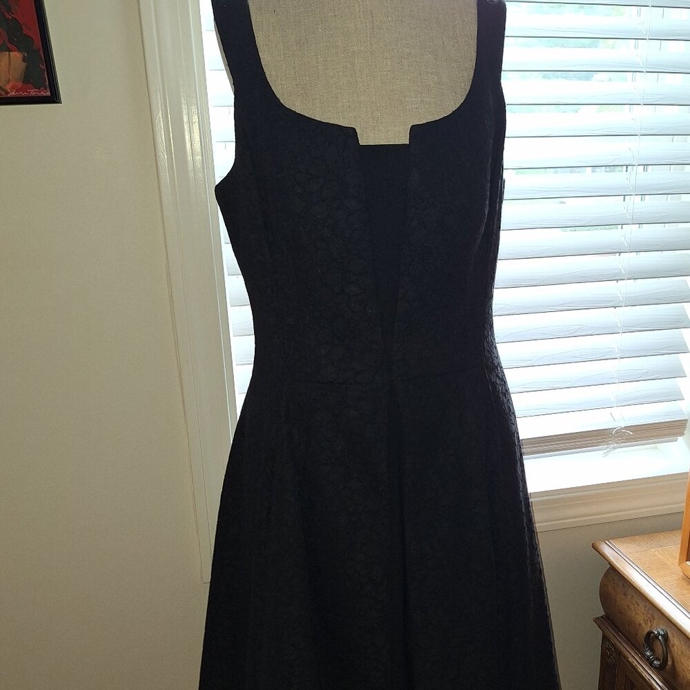 White House Black Market Black Midi Dress